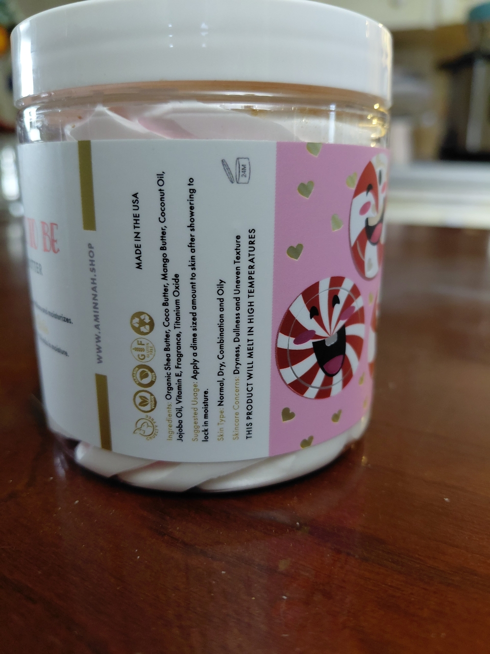 Aminnah Mint To Be Whipped Body Butter - Picture 2 of 2